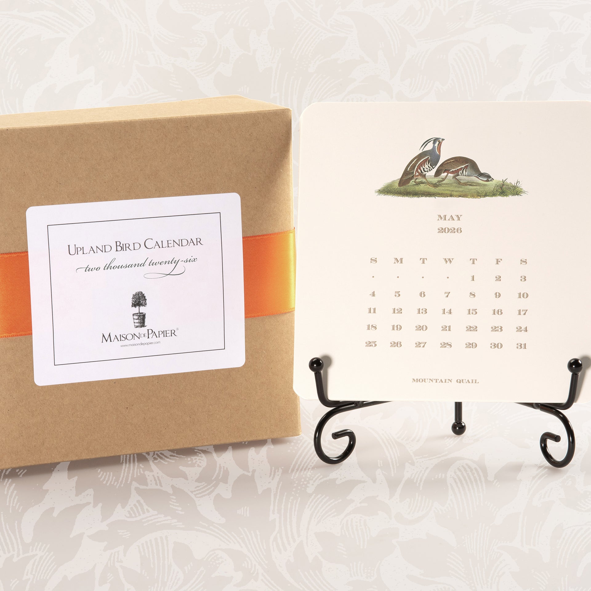 2026 Upland Bird Calendar with Easel
