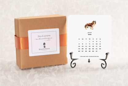 2026 Dog Calendar with Easel