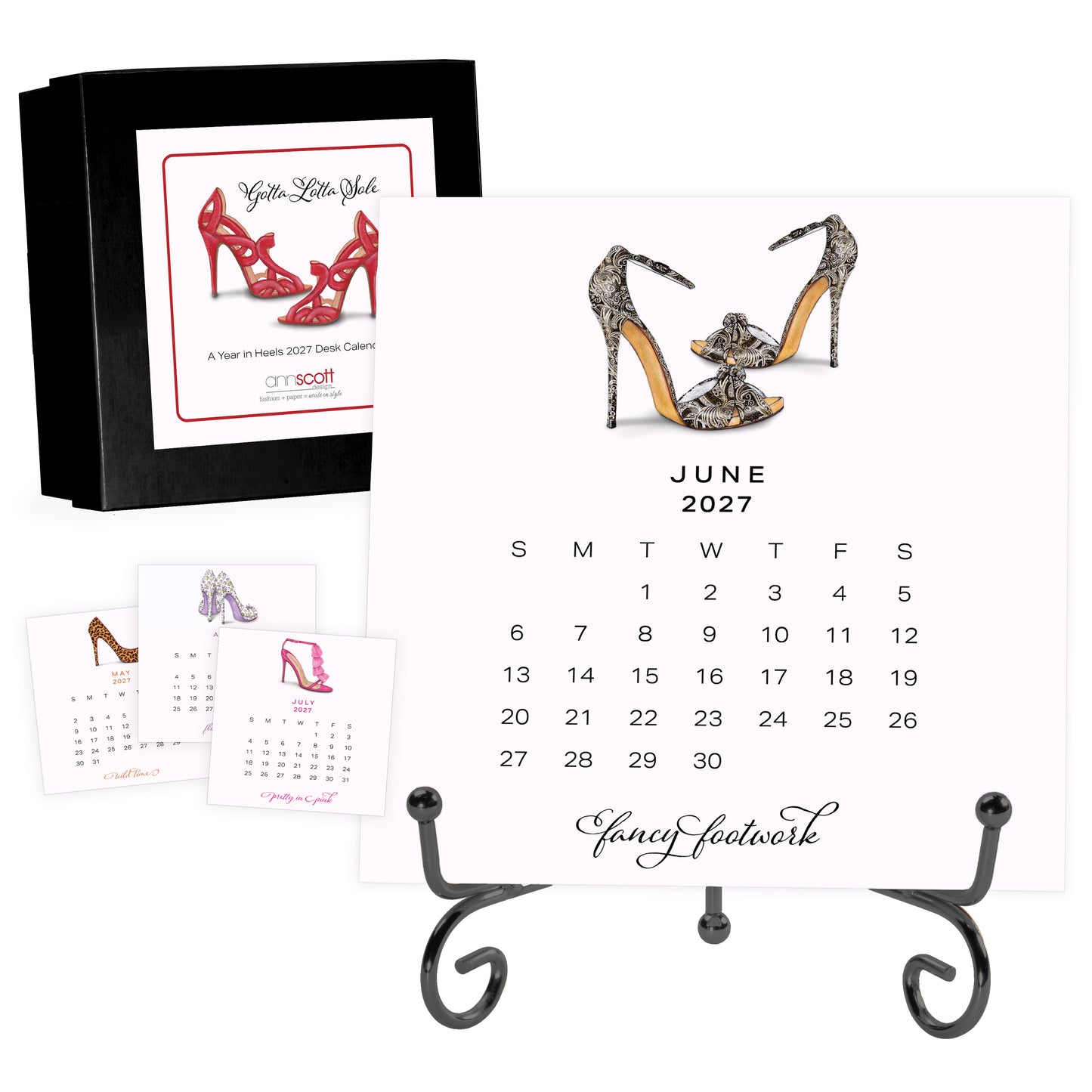 2027 Ann Scott Heels Desk Calendar