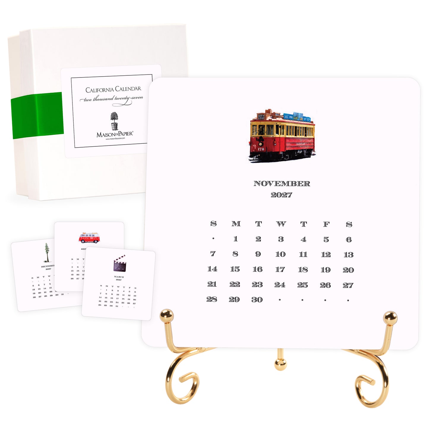 2027 California Desk Calendar