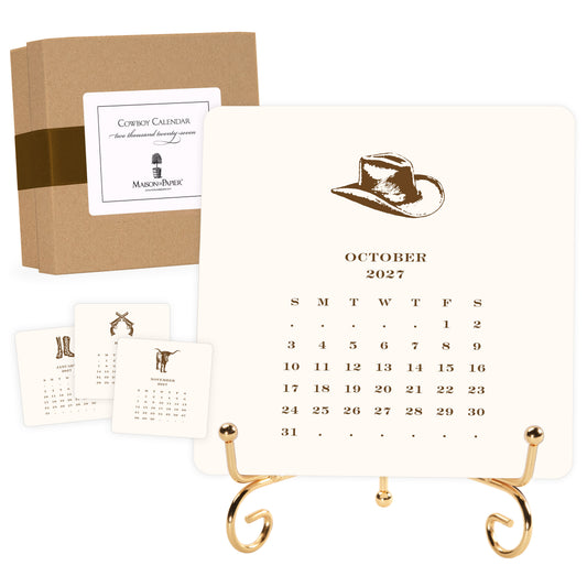 2027 Cowboy Desk Calendar