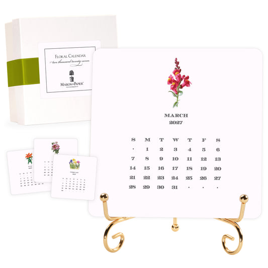 2027 Flora Desk Calendar