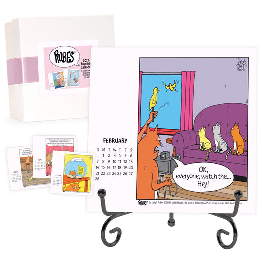 2027 Rubes® Cat Desk Calendar