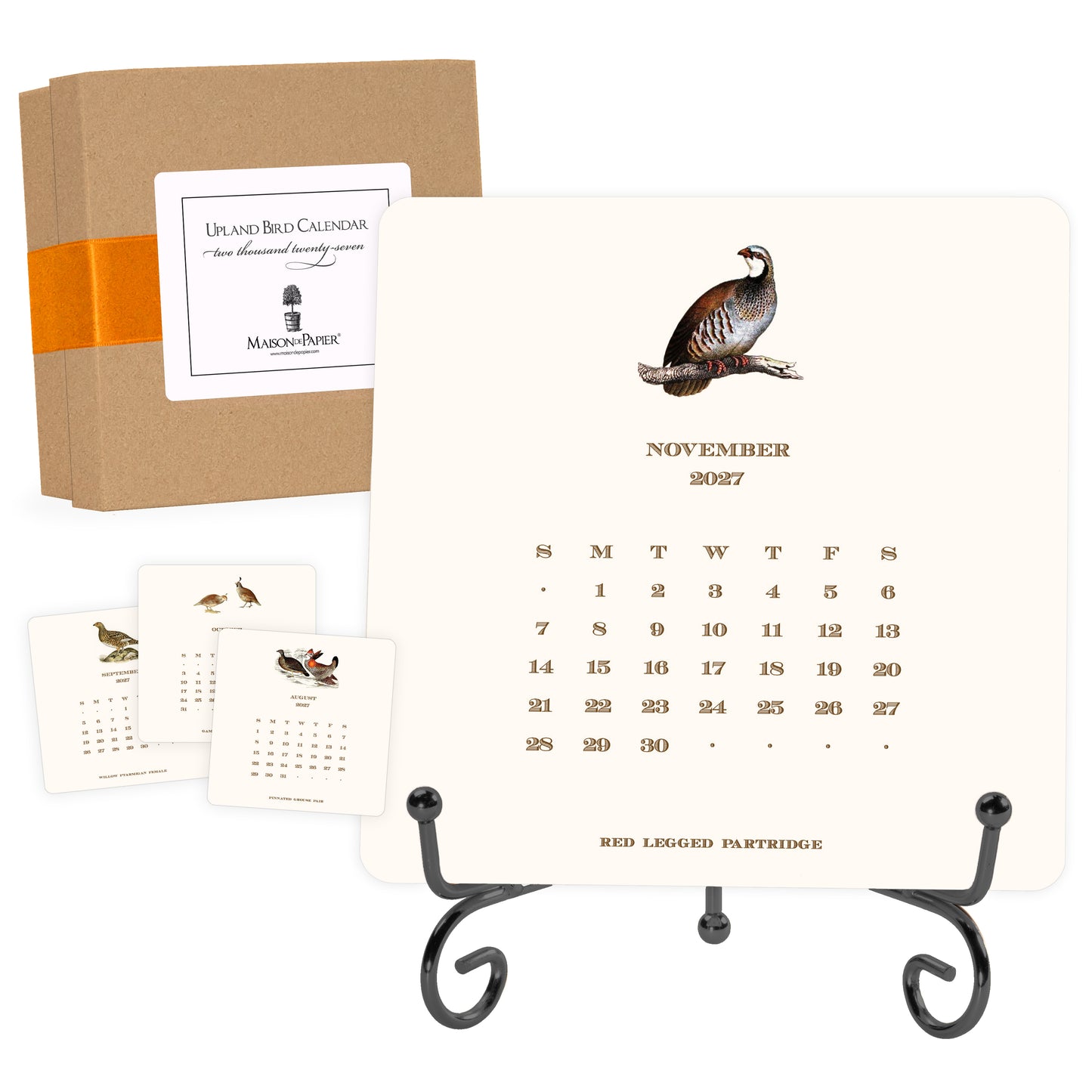 2027 Upland Bird Desk Calendar