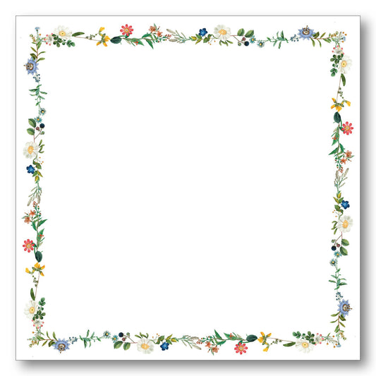 Wildflower Border Note Block