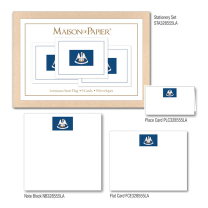 Louisiana Flag Boxed Note Cards