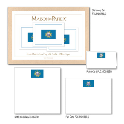 South Dakota Flag Place Card