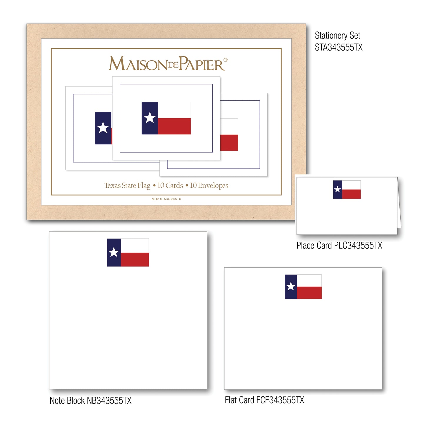 Texas Flag Place Card
