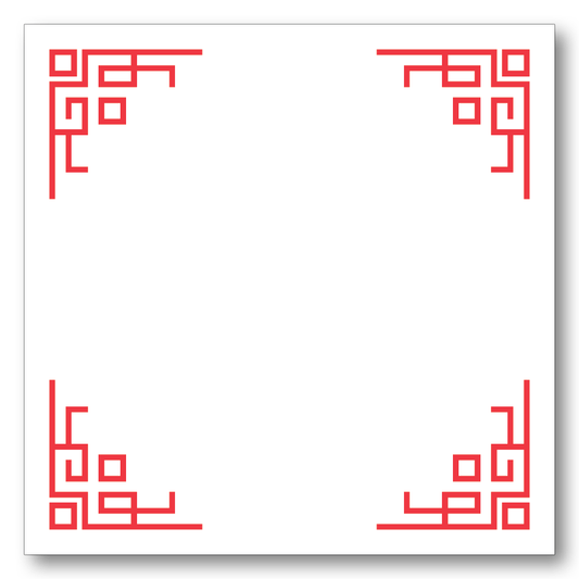 Chinese Corners Note Block