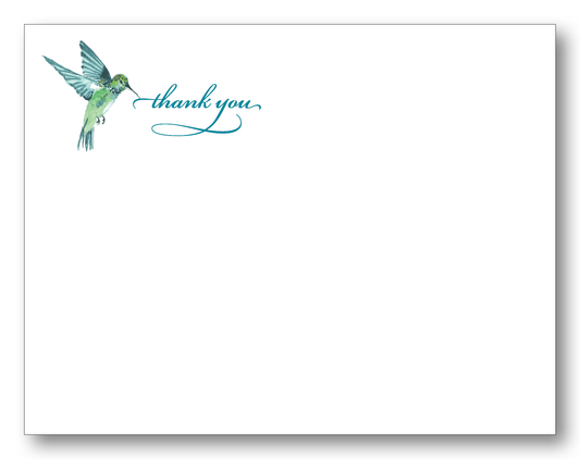 Hummingbird Thank You Note Card