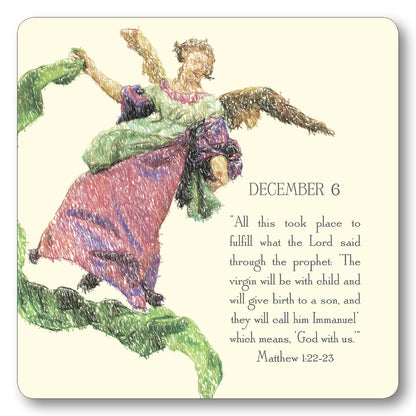 Classical Advent Calendar With Easel