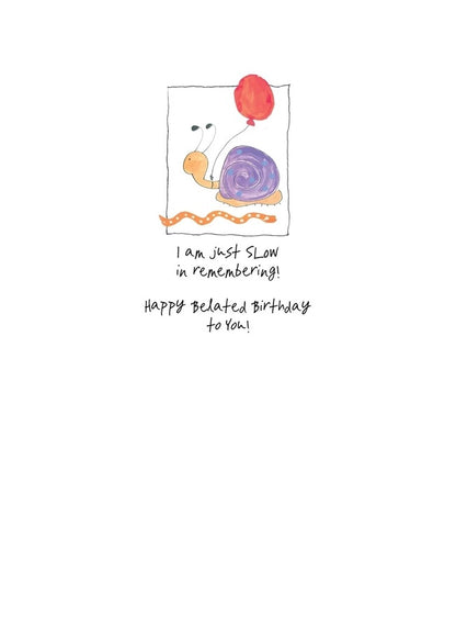 AFH024 Belated Birthday Card