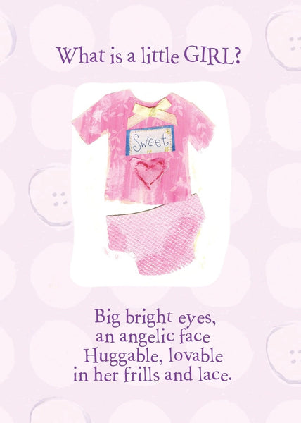 AFH183 Congratulations Baby Girl Card AFH183 Congratulations Baby Girl Card