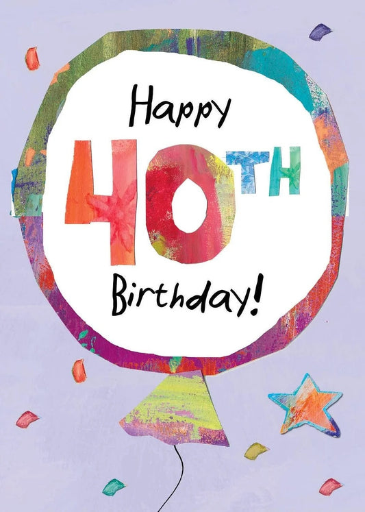 AFH264 40th Birthday Card