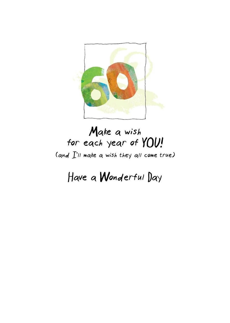 AFH266 60th Birthday Card AFH266 60th Birthday Card