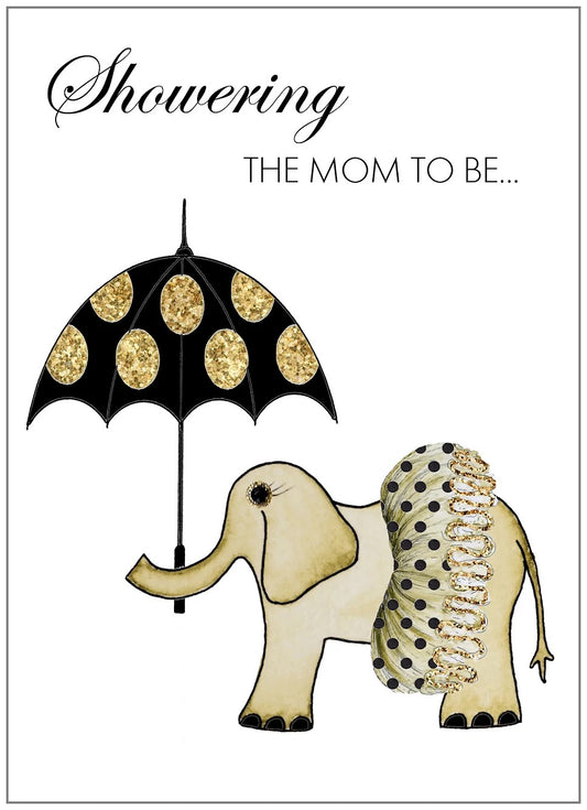 SEH AO492 - Elephant With Polkadot Umbrella