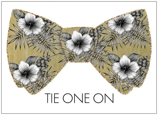 SEH AO628 -  Hawaiian Print Bowtie