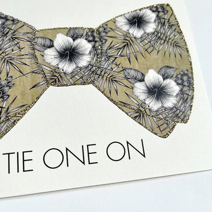 SEH AO628 -  Hawaiian Print Bowtie