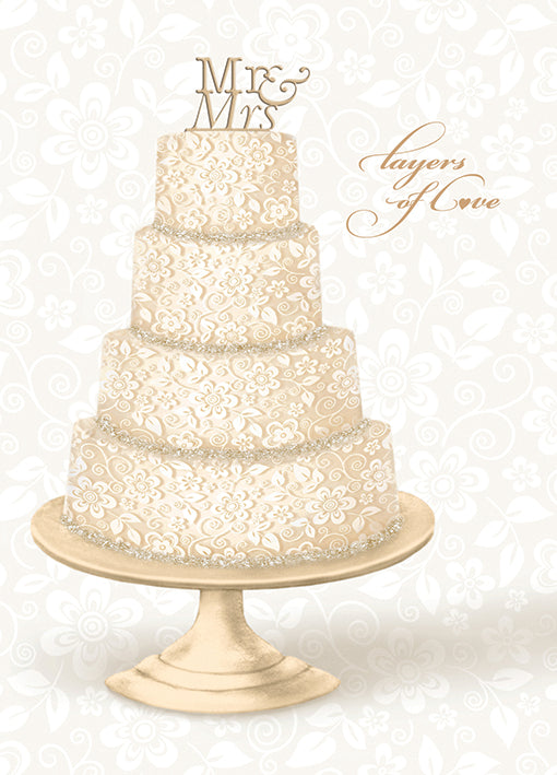 ASD040EM Embellished Wedding Card