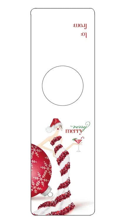 ASDH070 Christmas Bottleneck Gift Tag