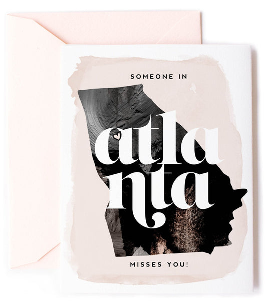 Atlanta Misses You, Thinking of You Love Card