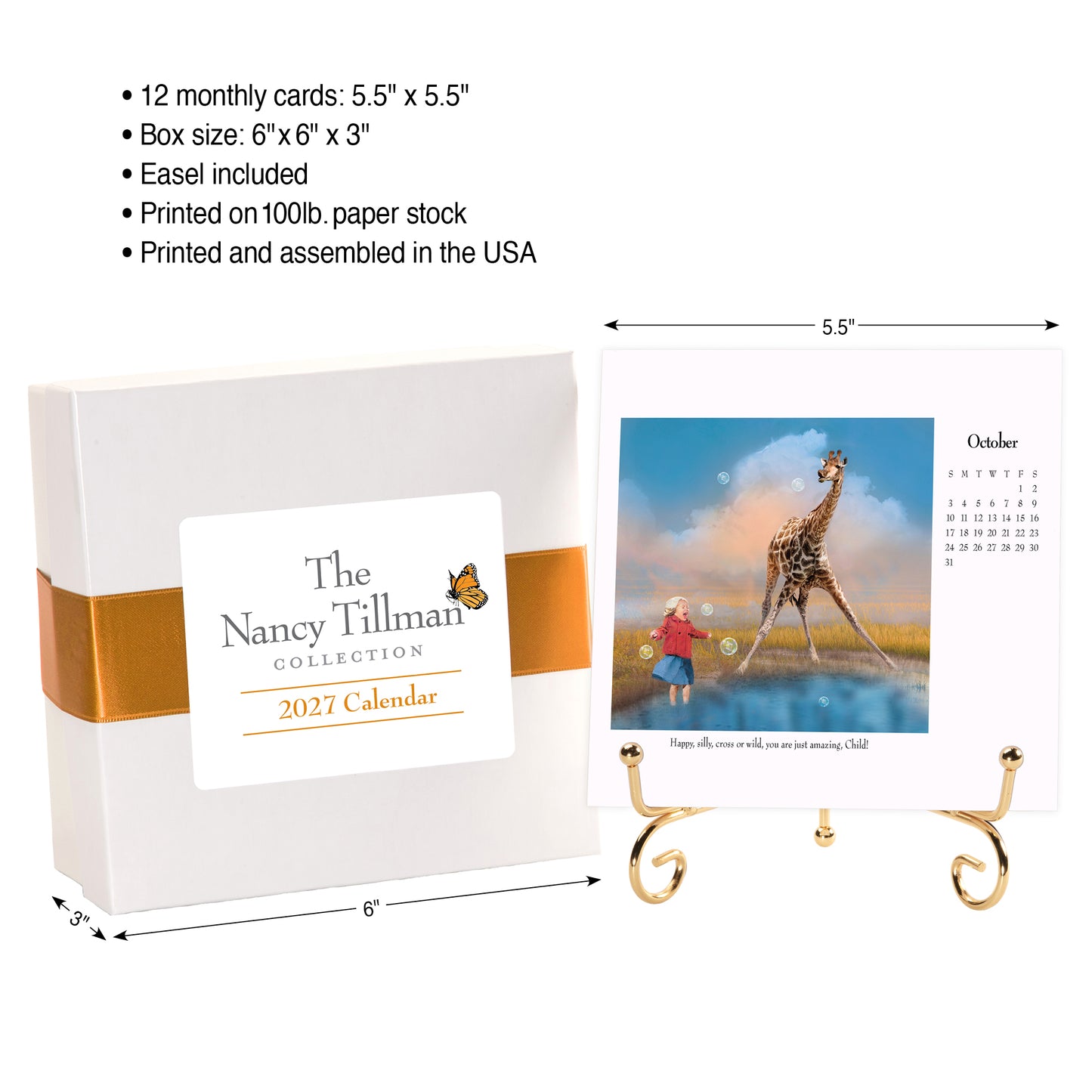 2027 Nancy Tillman Collection Desk Calendar