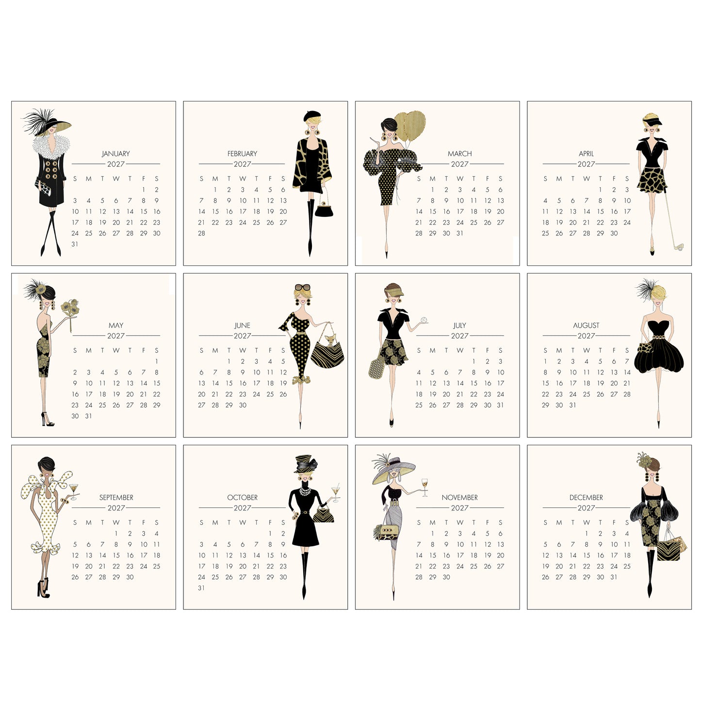 2027 s.e.hagarman Desk Calendar