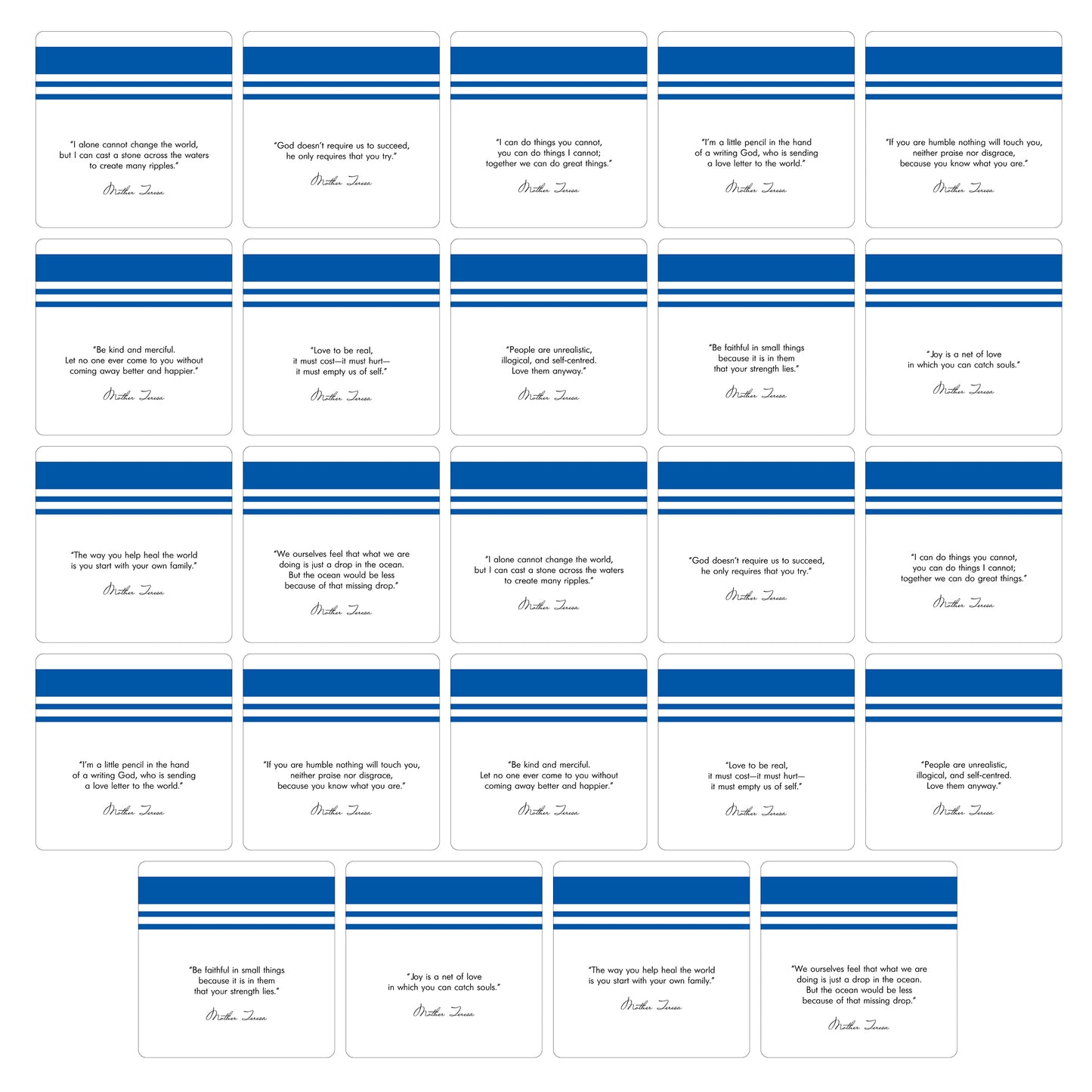 Mother Theresa Quotes Oversized