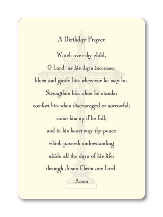 Birthday Prayer Card