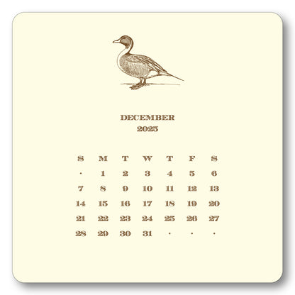 2025 Hunt Calendar with Easel