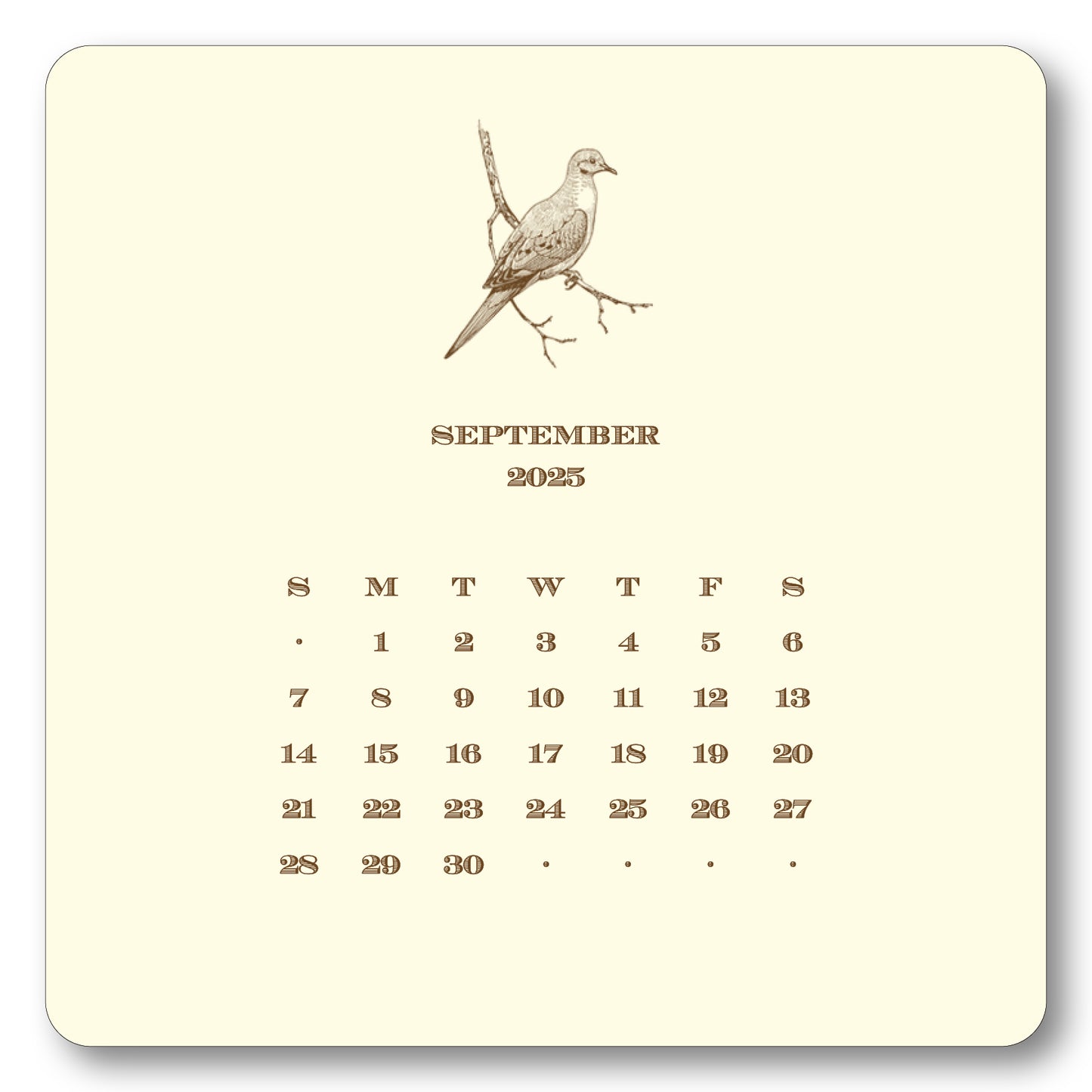 2025 Hunt Calendar with Easel