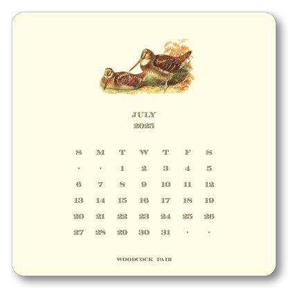 2025 Upland Bird Calendar with Easel