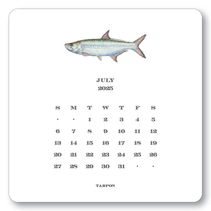 2025 Saltwater Calendar with Easel