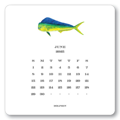 2025 Saltwater Calendar with Easel