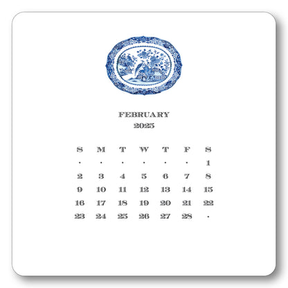 2025 Chinoiserie Calendar with Easel