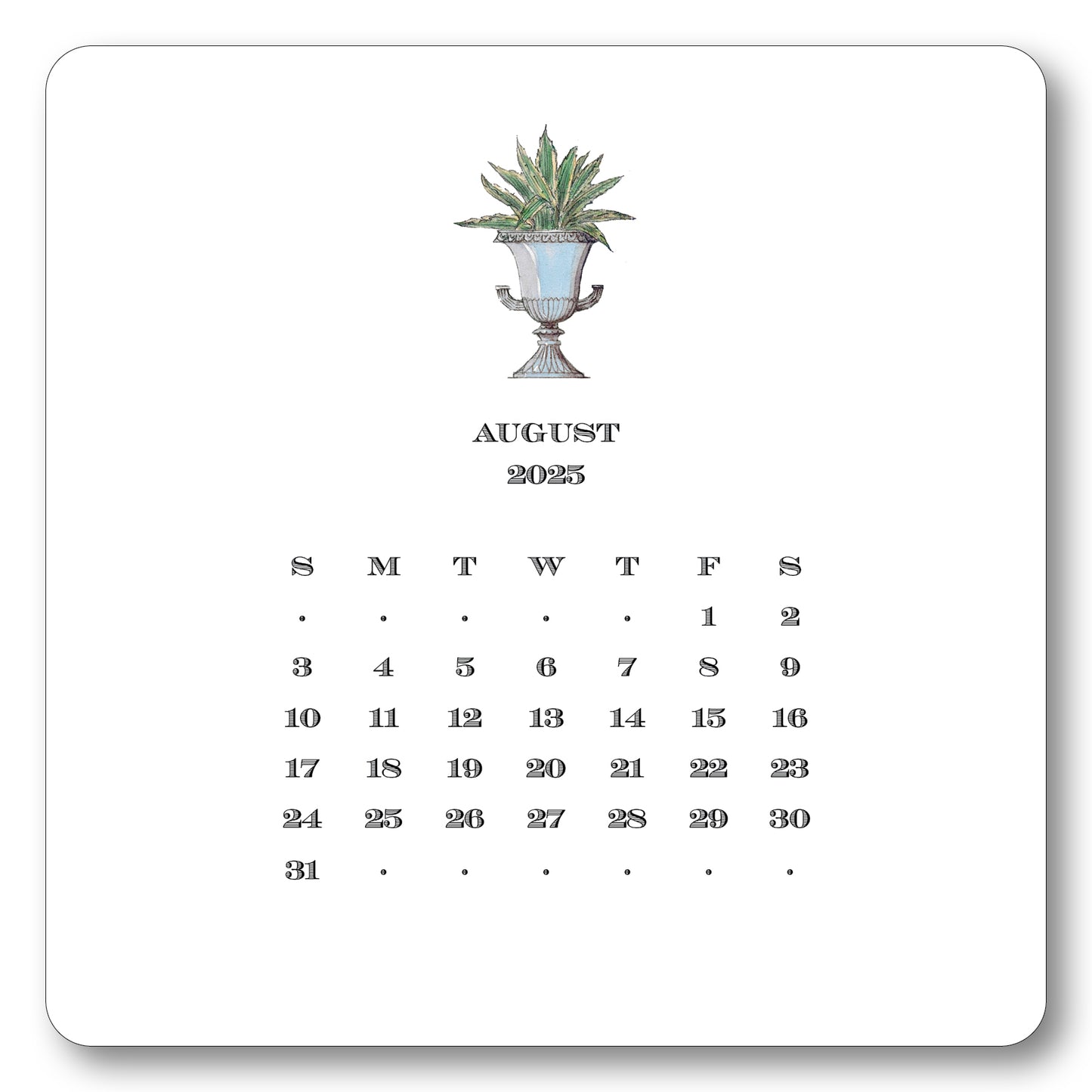 2025 Gardener's Calendar with Easel