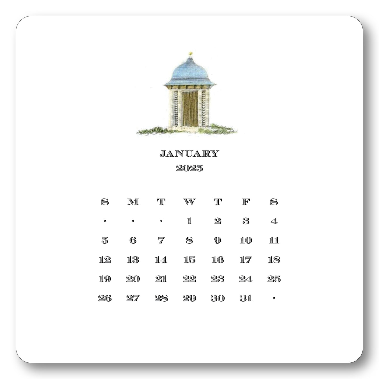 2025 Gardener's Calendar with Easel