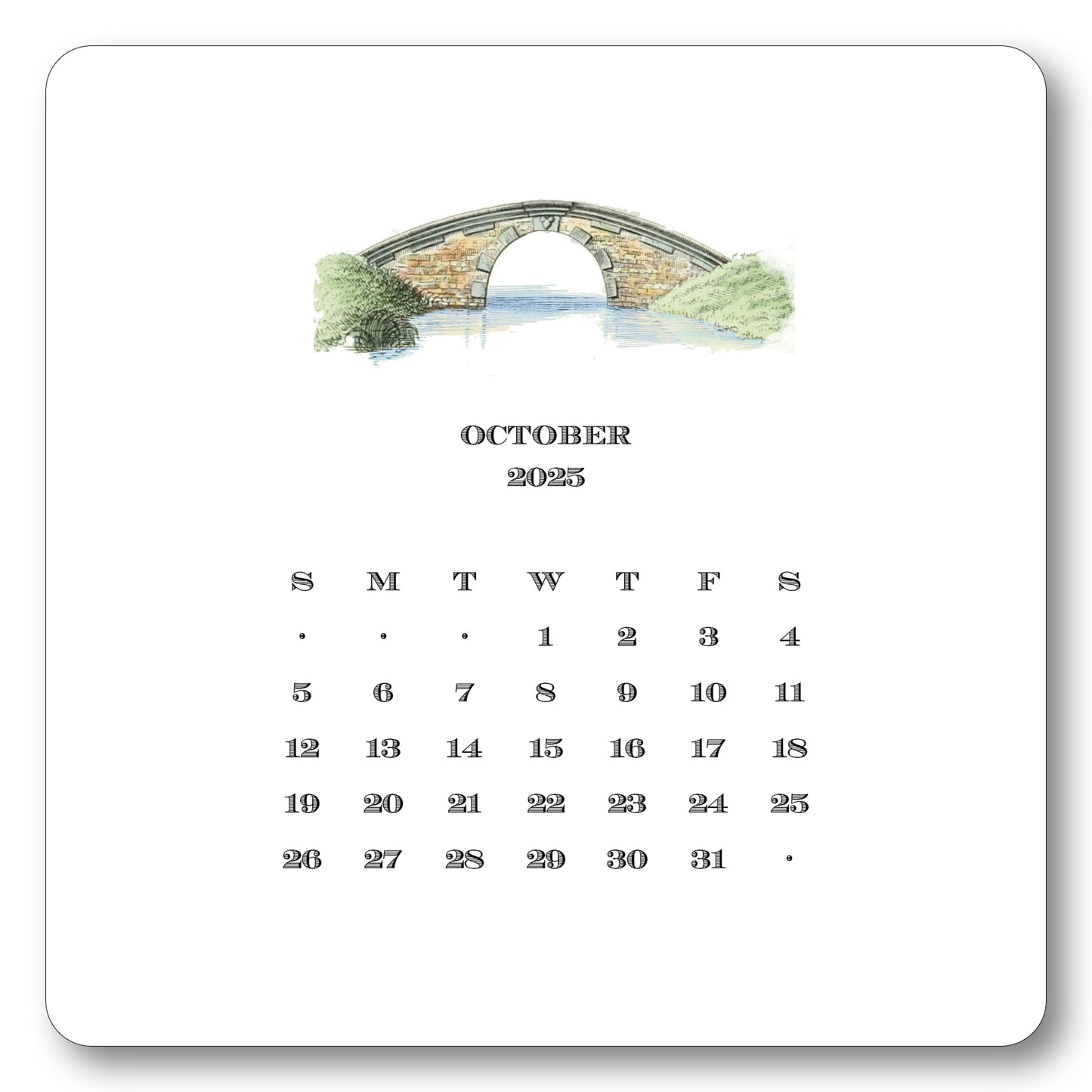 2025 Gardener's Calendar with Easel