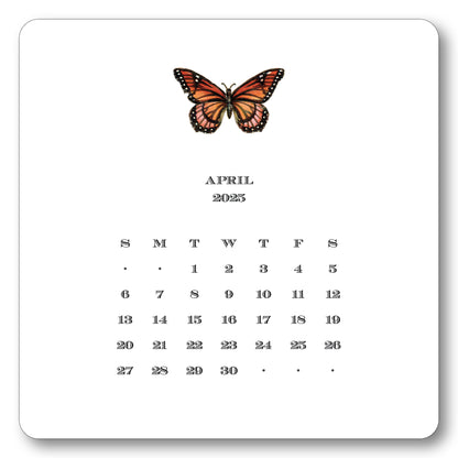 2025 Desk Calendar with Easel