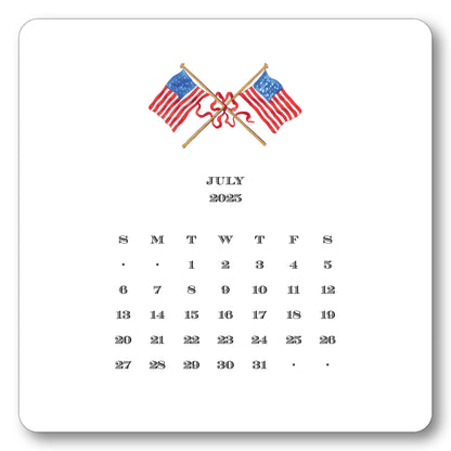 2025 Desk Calendar with Easel