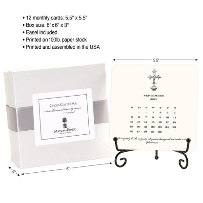 2027 Cross Desk Calendar