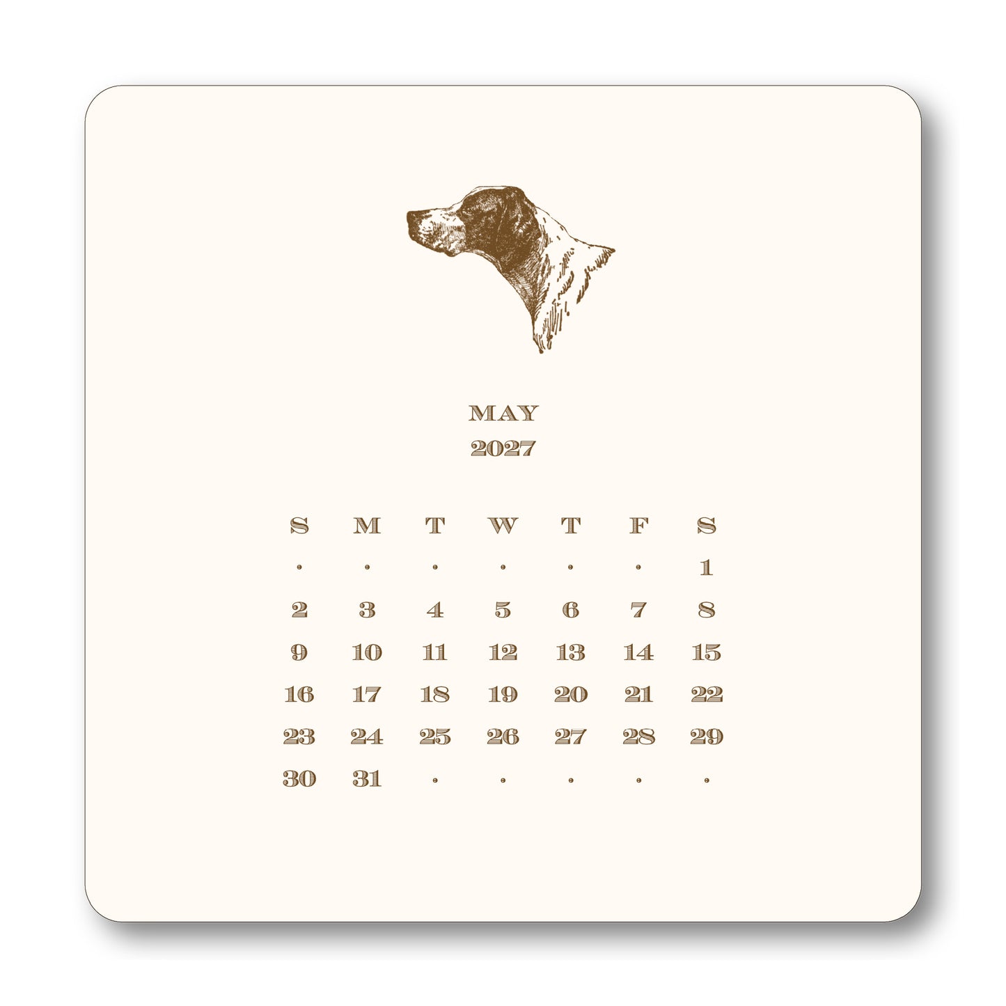 2027 Hunt Desk Calendar