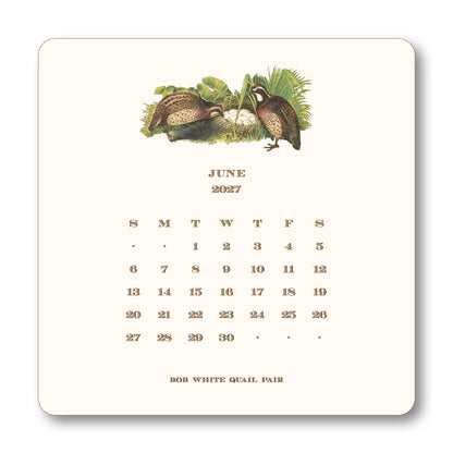 2027 Upland Bird Desk Calendar