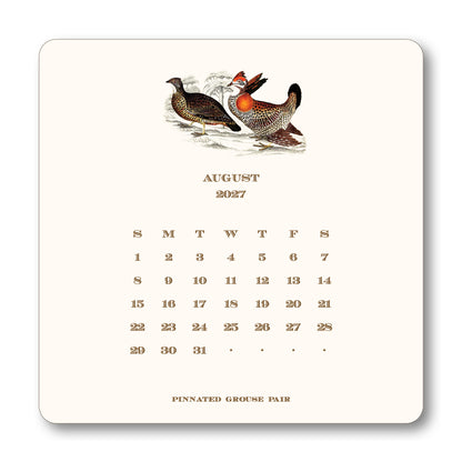 2027 Upland Bird Desk Calendar