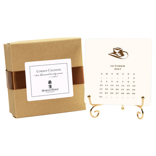 2027 Cowboy Desk Calendar