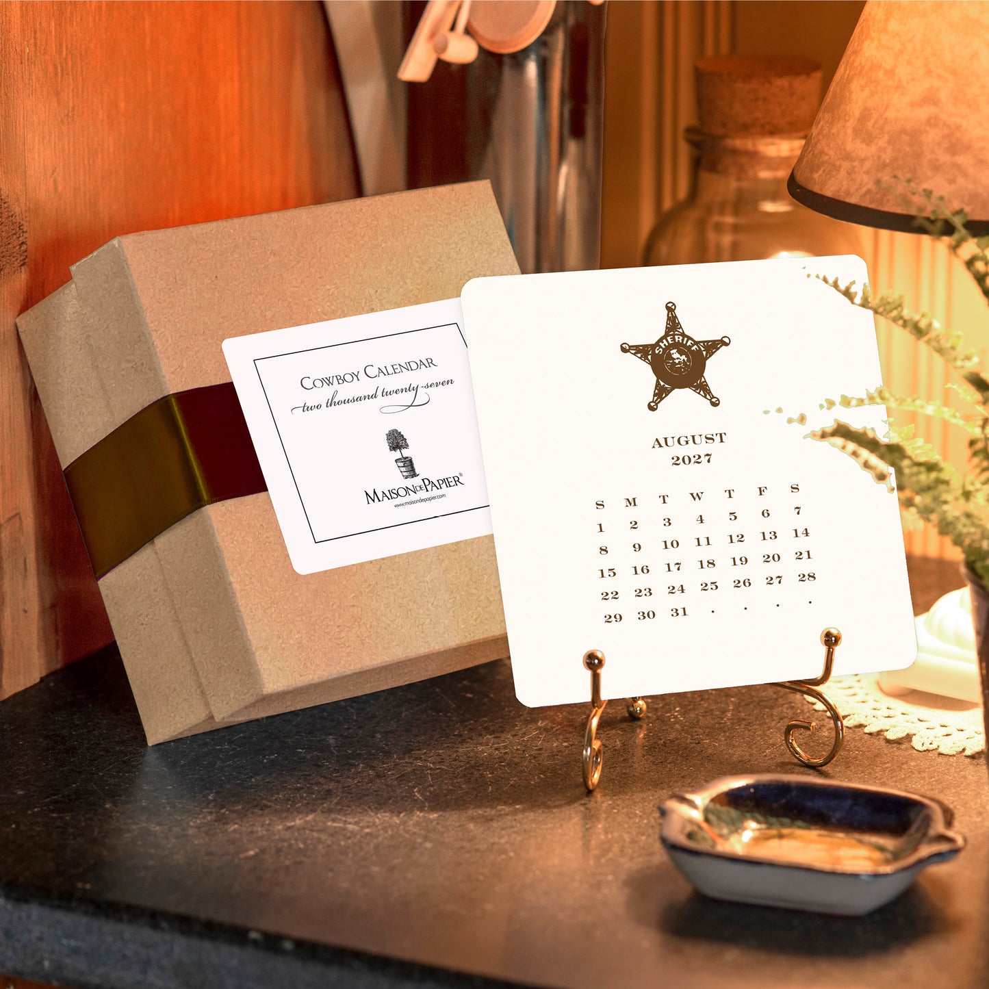 2027 Cowboy Desk Calendar