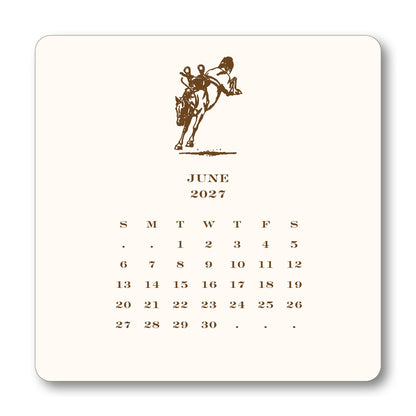 2027 Cowboy Desk Calendar