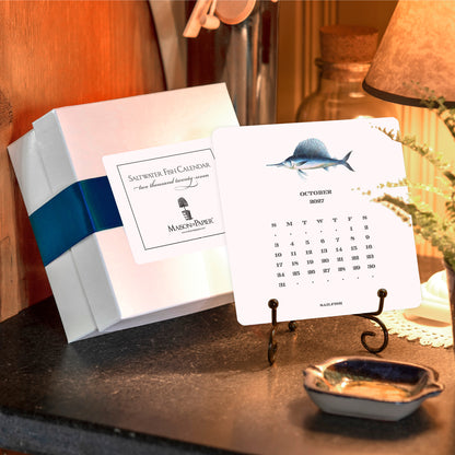 2027 Saltwater Fish Desk Calendar