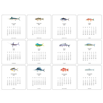 2027 Saltwater Fish Desk Calendar