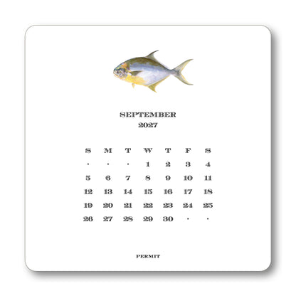 2027 Saltwater Fish Desk Calendar